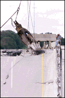 Eastside Removal of Bridge Deck By Pacman #1