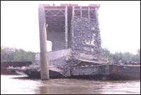 View of Demolition from Westside of Bridge #1