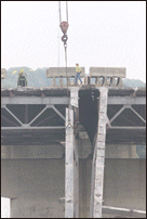 Completing Cut of Beam Away from Bridge
