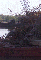 Debris Removed from Barges