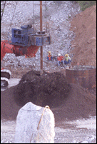 Removing Fill from Pier Forms-3
