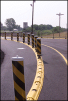 New Safety Lane Dividers for Detour Route