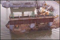 View of Pier Construction from Eastside