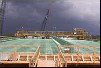 Weather Rolling in Over Worksite