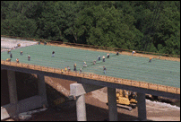 Workers Preparing Decksteel on Spans Two and Three