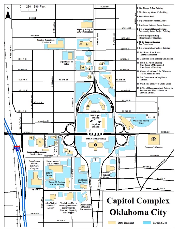 Capitol complex map