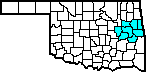 State outline showing Division 1