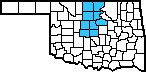 State outline showing Division 4