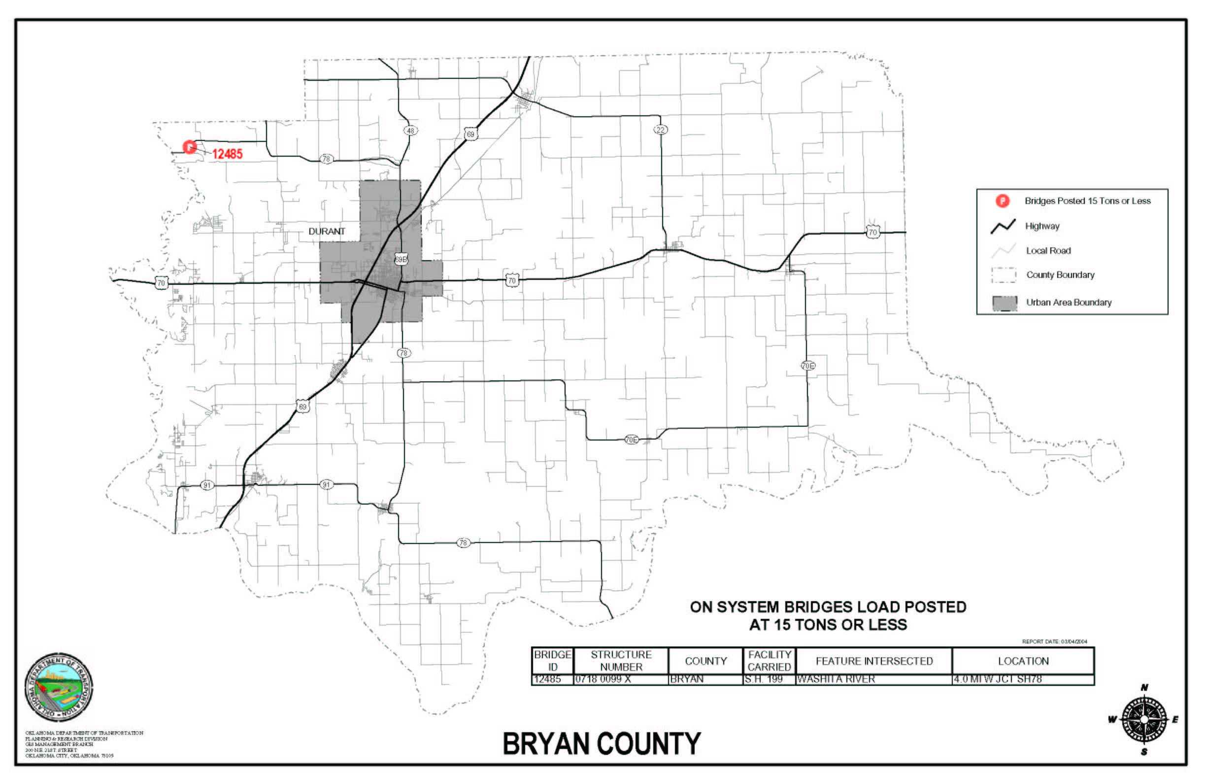 Bryan county map