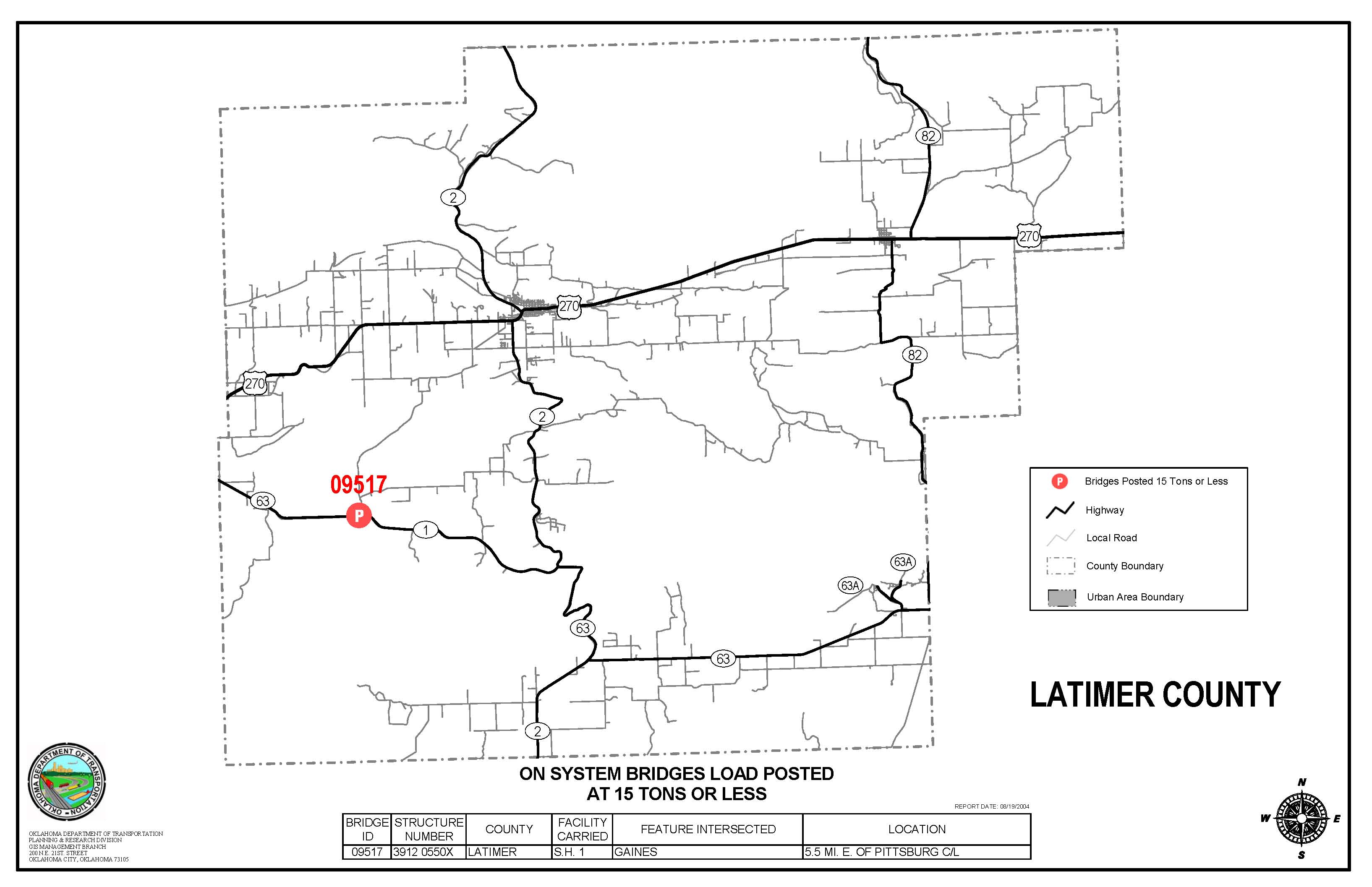 Latimer county map