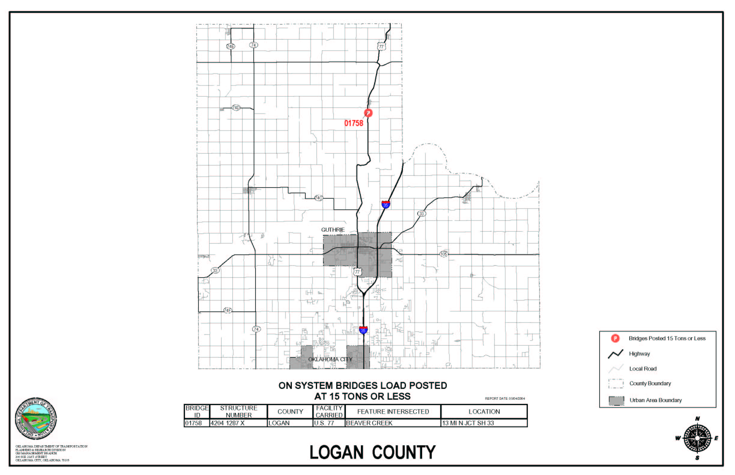 Logan county map