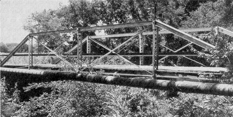 Bridge 60N3300E0530009, a rare example of a truss biult by the Wichita Construction Company, is a 1910 Pratt pony span.