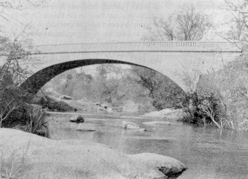 A historical view of bridge 35E1916N3550001 that spans Pennington Creek in Tishomingo, once the capitol of the Chickasaw Nation.