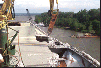 Breaking Concrete on Eastbound Lane #2