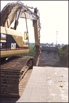 Breaking Concrete on Eastbound Lane #3