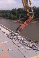 Breaking Concrete on Eastbound Lane #1