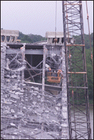 View of Demolition from Westside of Bridge #4