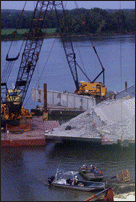 Night Work Removing Beams