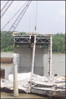 Preparing to Remove Beam from Eastside