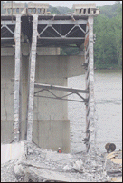 View of Eastside of Bridge Prior to Beam Removal