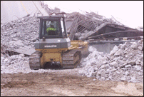 CLearing Debris from Barge