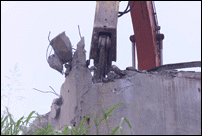 Removing Westside Bridge Abutment