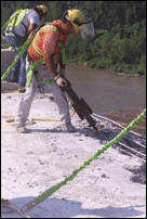 Work on Eastside Pavement