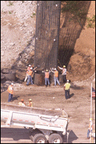 Placing Reinforcing Steel in Pier Forms 2