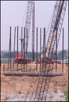 Steel Pilings for Westside Bridge Abutment