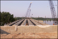 View of Beams on Span One