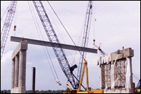 Hanging Concrete Beams on Span Three