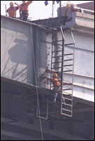 Securing Steel Beam to Eastside Existing Bridge Structure