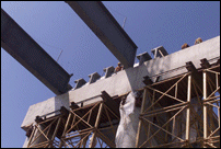 View of Steel Beams on Span Four from Below