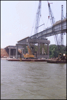 View of Worksite from Downriver