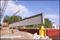 Preparing to Hang Steel Beam