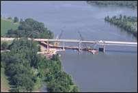 View of Worksite from Downriver Side