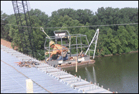 Preparing Decking on Span Four