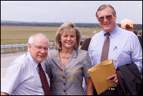 Director Ridley, LtGov Fallin and Secretary Crow at Opening