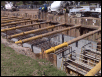 View of Steel supports in place