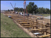 View of Steel supports in place