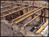 View of Steel supports in place