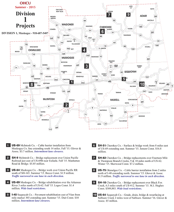 Division 1 map