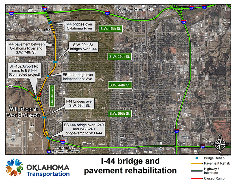I-44 pavement rehab map