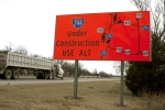 Inner dispersal loop signs in Tulsa.