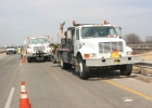 Photo of truck sealing pavement joints.