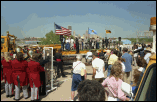 The Centennial Expressway opening 1989 linking I-35 and I-40 in Oklahoma City near the State Capitol 