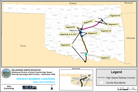 High Speed Railway Corridor Map