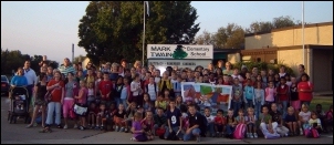 Safe Routes to School participants from Mark Twain Elementary School