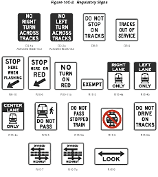 W10-4 TRAIN CROSSING AND INTERSECTION ADVANCE WARNING (symbol) Sign -  Railroad Warning Signs